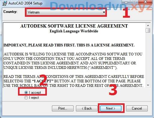 cách cài autocad 2004 xyz