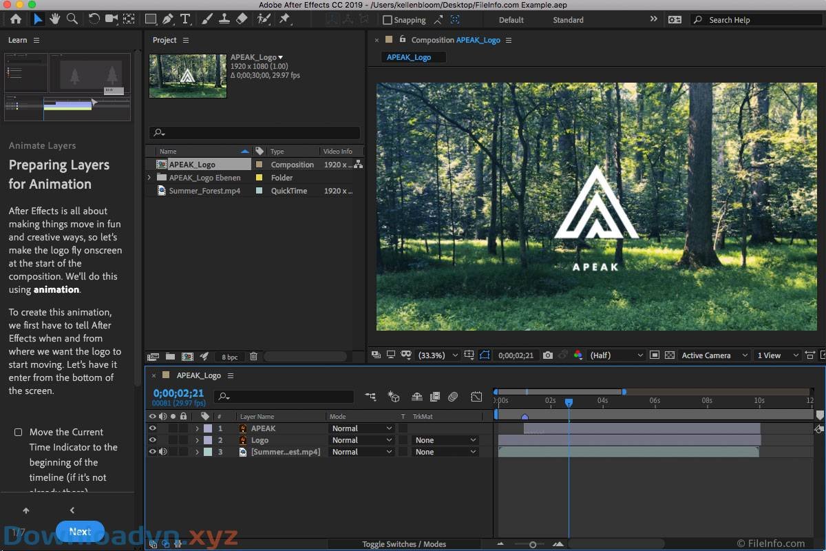 Hướng Dẫn Cài Đặt Phần Mềm Adobe After Effects CC 2019 Chi Tiết