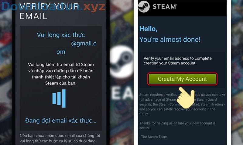 Cách đăng ký tài khoản Steam trên máy tính