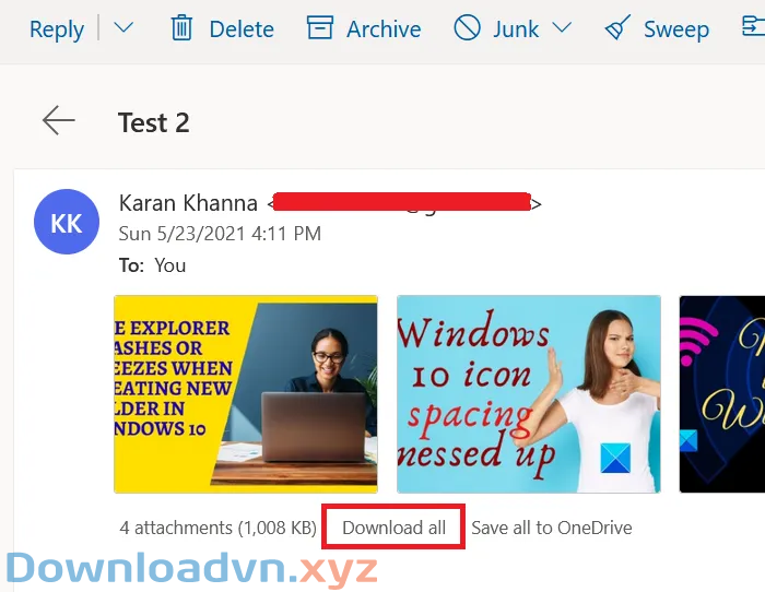 Cách sửa lỗi Outlook Web không thể tải tệp đính kèm - ảnh 1