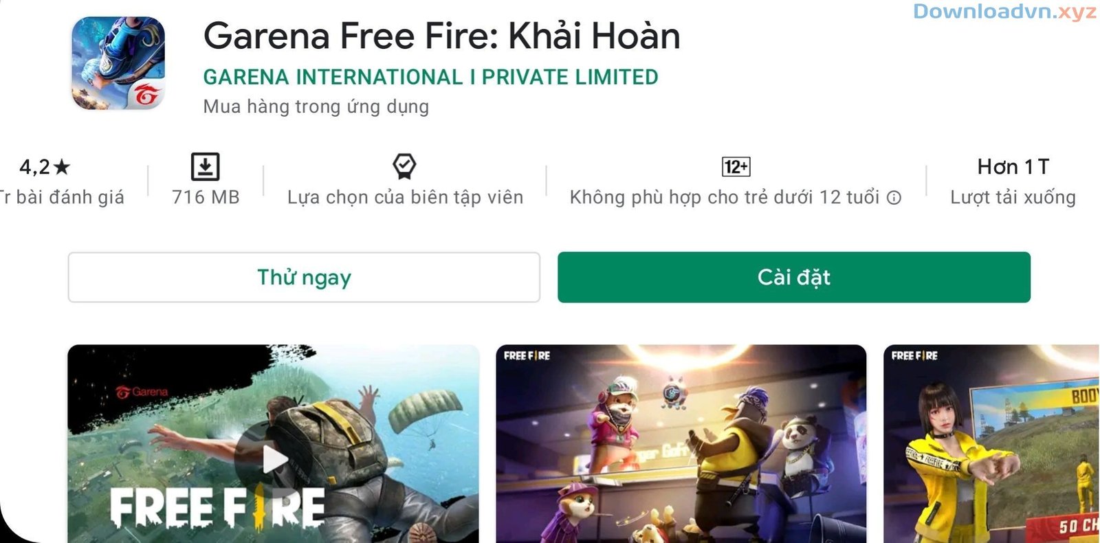 Garena Free Fire chính thức đạt 1 tỉ lượt download trên Google Play Store