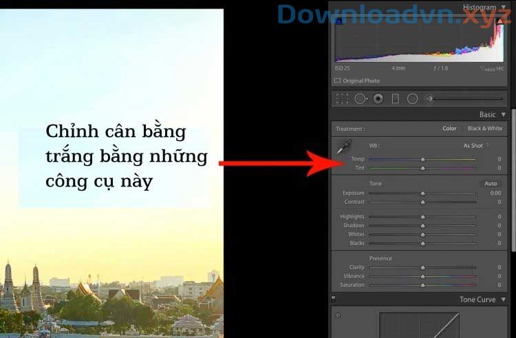 Mẹo sử dụng Adobe Photoshop Lightroom đơn giản và hiệu quả 11 Chỉnh cân bằng trắng trong Lightroom