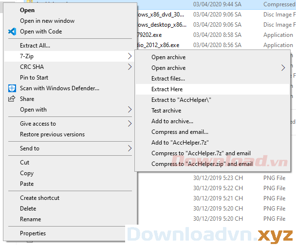 Giải nén file AccHelper.zip