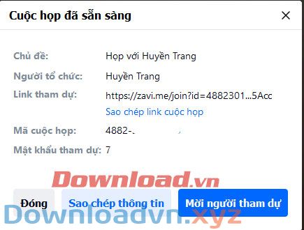 Chia sẻ cuộc họp