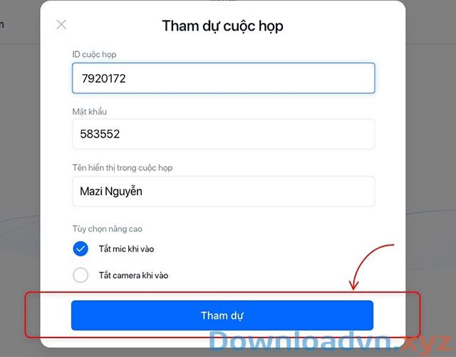 Tham dự cuộc họp