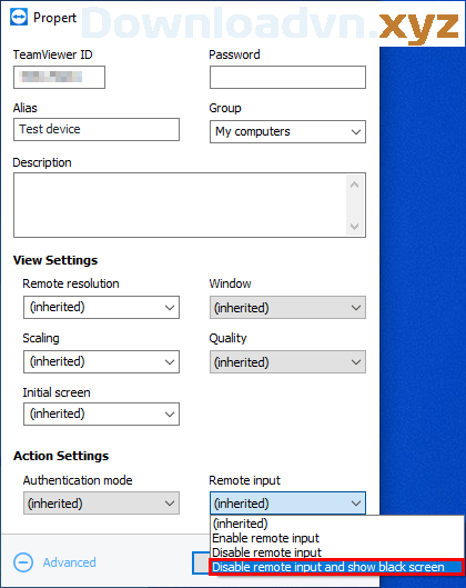 Vô hiệu hóa màn hình đen trên TeamViewer