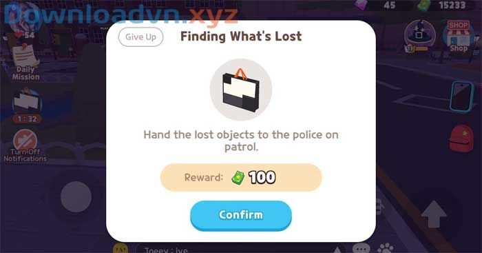 Nhiệm vụ tìm đồ bị mất trong game Play Together