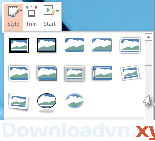 Cách quay màn hình máy tính bằng PowerPoint 12 Áp dụng khung cho video