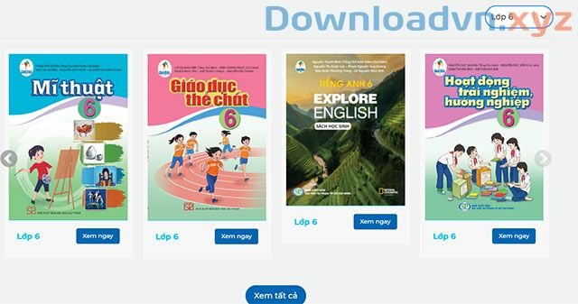 Hướng dẫn xem các bộ sách giáo khoa lớp 6 mới