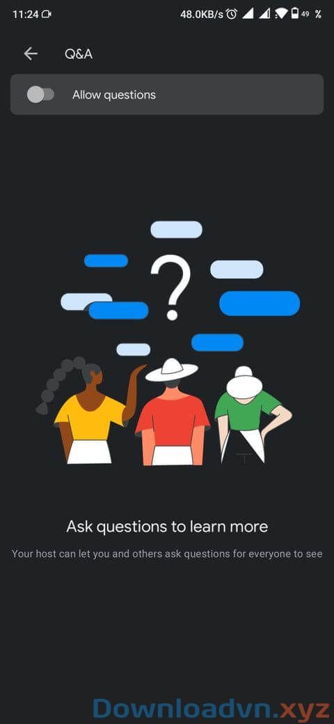 Cách dùng tính năng hỏi đáp Q&A trong Google Meet