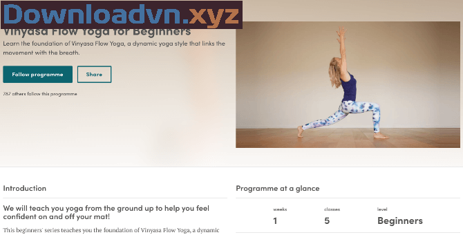 Khóa học và App tập Yoga tại nhà miễn phí