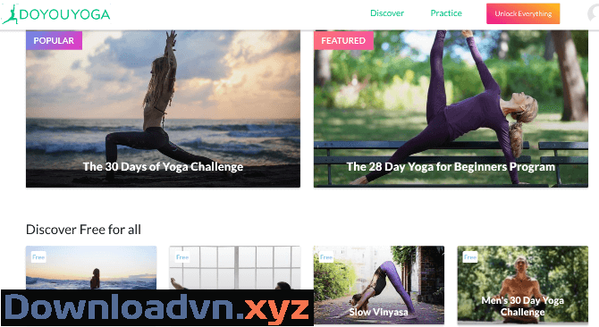 Khóa học và App tập Yoga tại nhà miễn phí