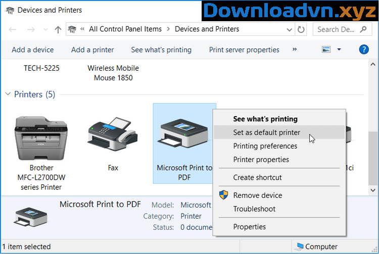 Cách sửa lỗi Microsoft Print to PDF trên Windows