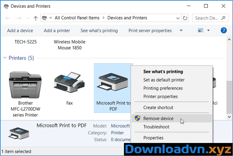 Cách sửa lỗi Microsoft Print to PDF trên Windows