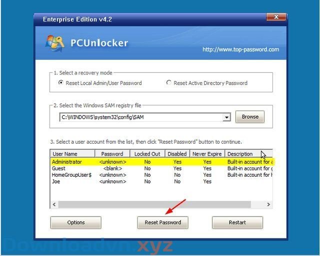 Cách đặt lại mật khẩu Administrator ở Windows 7 khi bị quên