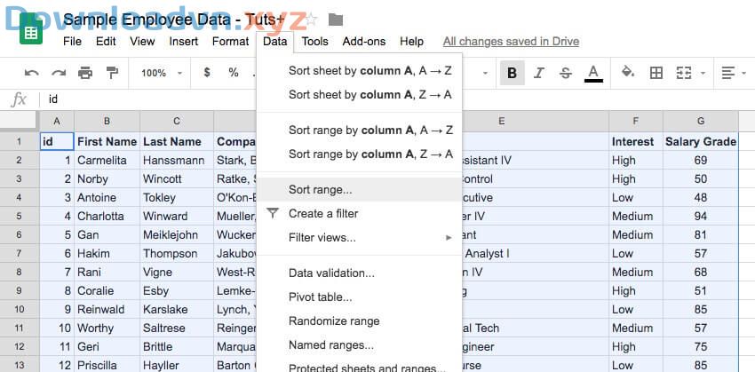 Hướng dẫn cách tạo và quản lý bộ lọc trên Google Sheets