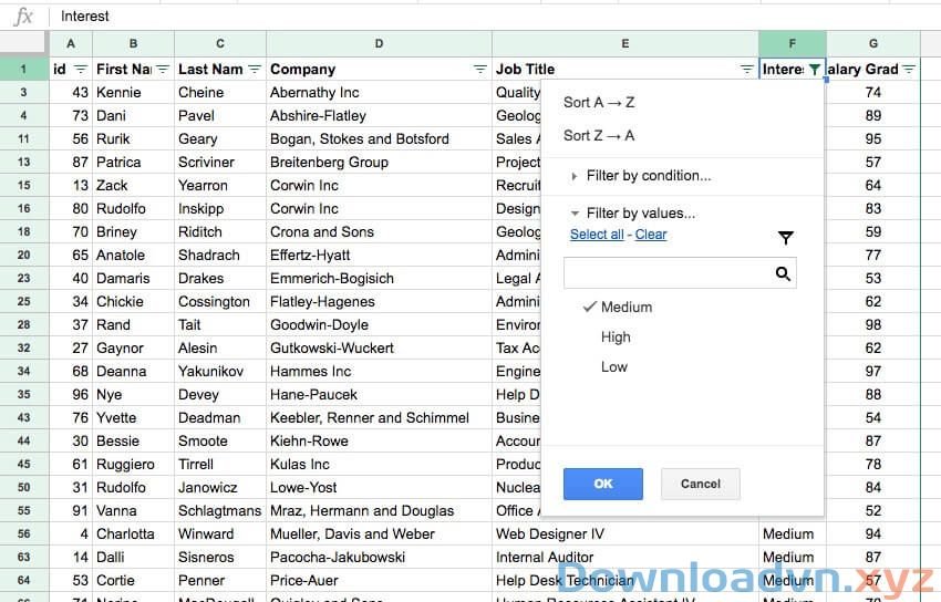 Hướng dẫn cách tạo và quản lý bộ lọc trên Google Sheets
