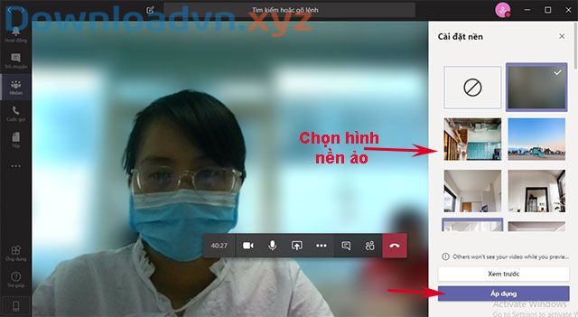 Microsoft Teams: Cách bật nền Background ảo khi gọi video, họp nhóm