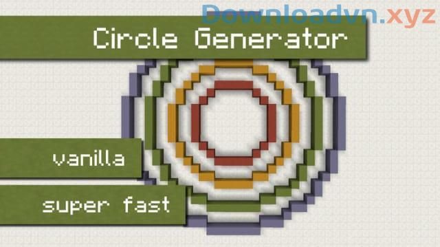 Cách vẽ hình tròn trong Minecraft