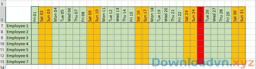 Hướng dẫn tạo lịch 2022 trong Excel dễ nhất